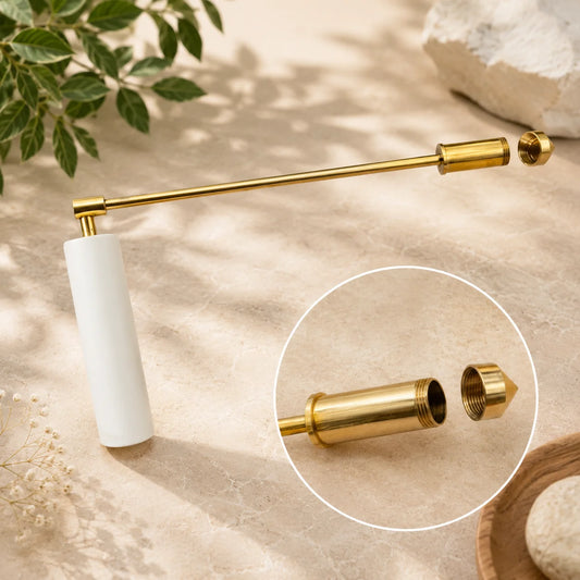 Brass Dowsing Rods Pair with Plastic Handle