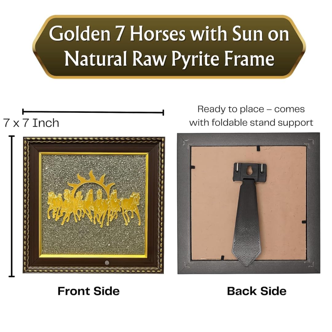 7 Running Horse Pyrite Frame