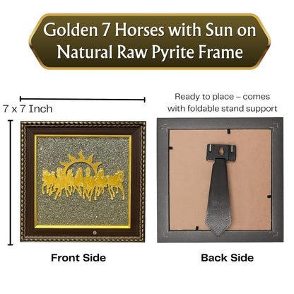 7 Running Horse Pyrite Frame
