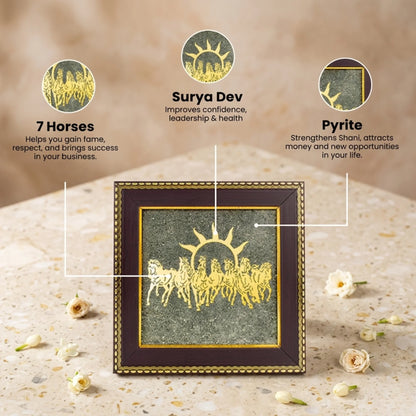 7 Running Horse Pyrite Frame
