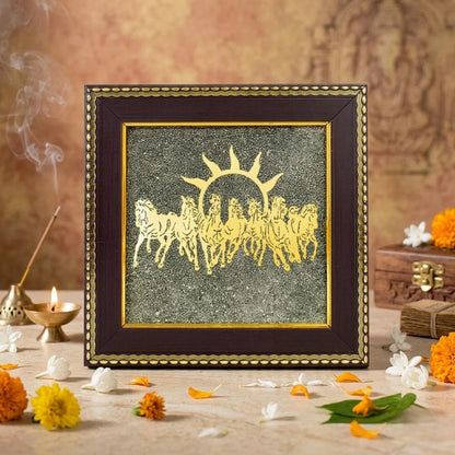 7 Running Horse Pyrite Frame