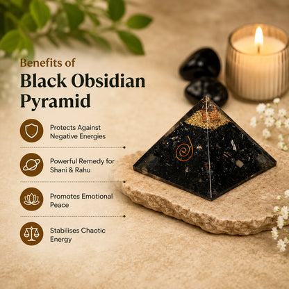 Black Obsidian Pyramid