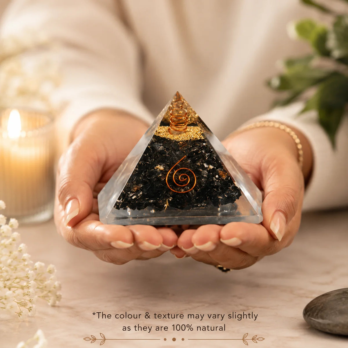 Black Obsidian Pyramid