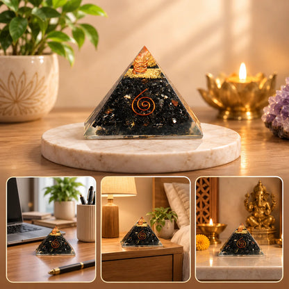 Black Obsidian Pyramid