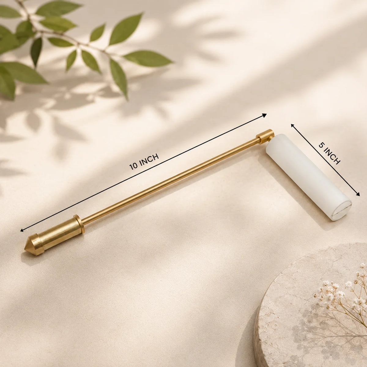 Brass Dowsing Rods Pair with Plastic Handle