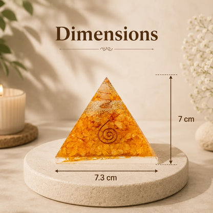 Citrine Pyramid (Vyapar Vridhi Pyramid)
