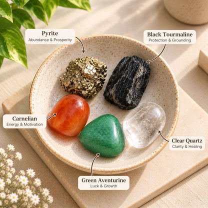 Everyday Protection & Prosperity Crystal Pouch