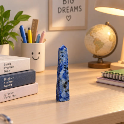 Natural Lapis Lazuli Crystal Tower