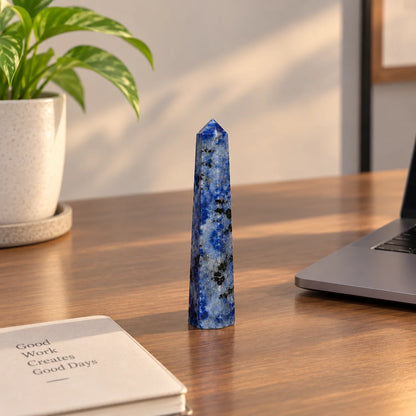 Natural Lapis Lazuli Crystal Tower
