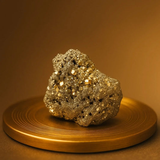 100% Natural Raw Pyrite Stone For Confidence, Success & Vastu Protection for Home/Office - 50–70grms