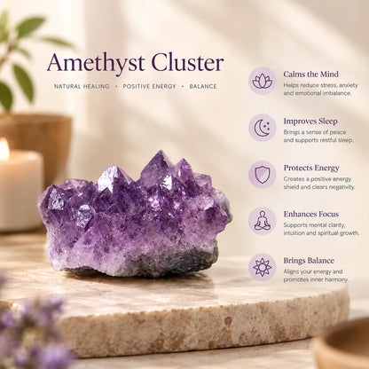 Natural Amethyst Cluster