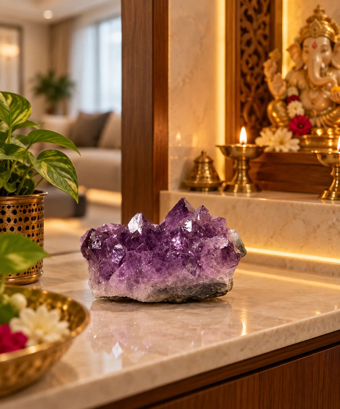 Natural Amethyst Cluster