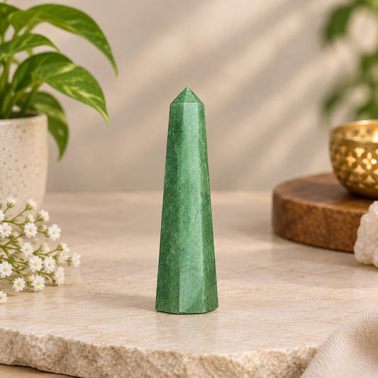 Natural Green Aventurine Tower