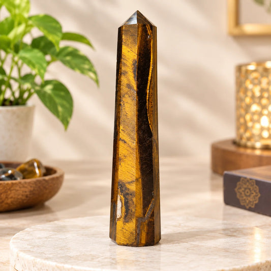 Natural Tiger Eye Tower