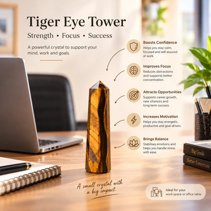 Natural Tiger Eye Tower