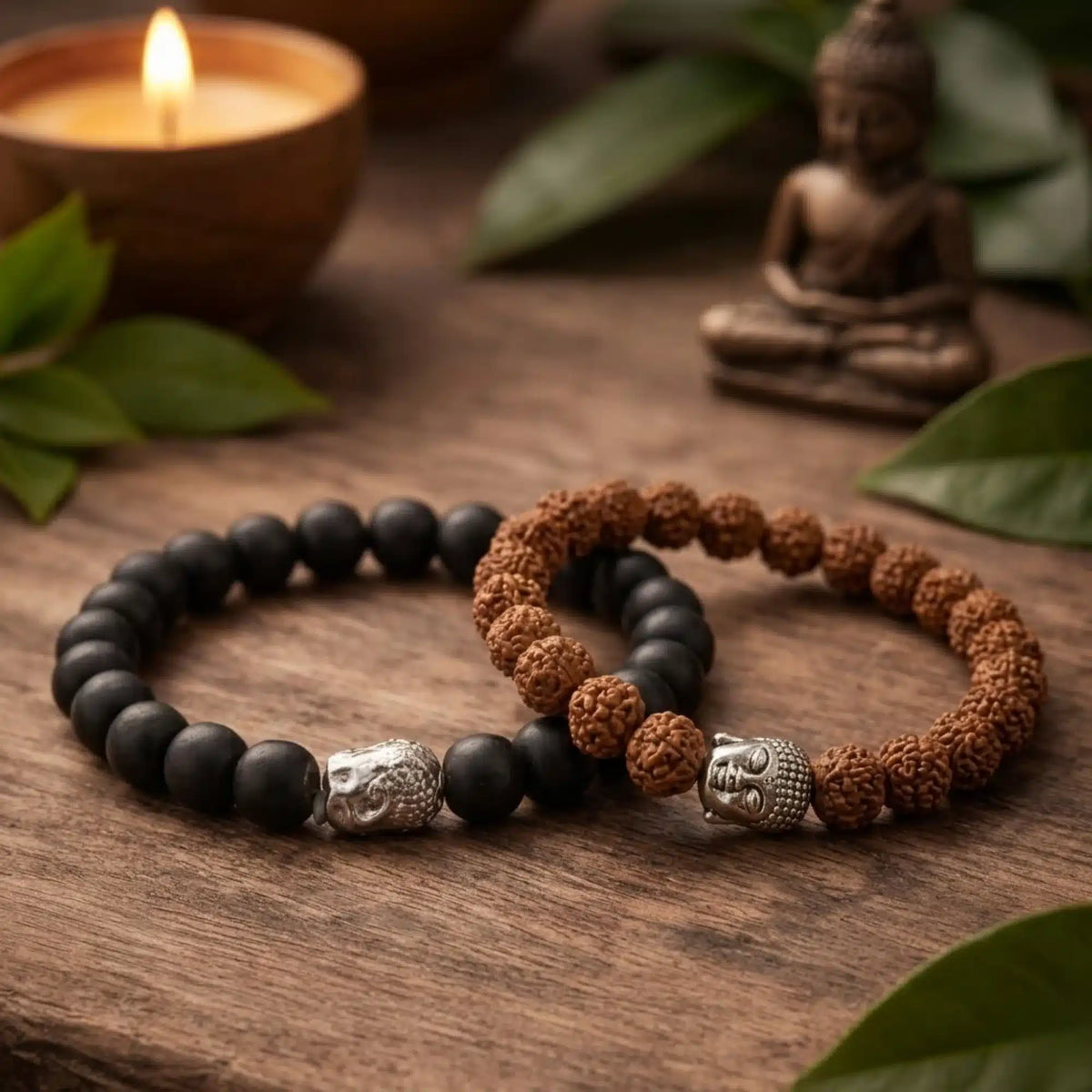 Rudraksha & Karungali Bracelet Combo