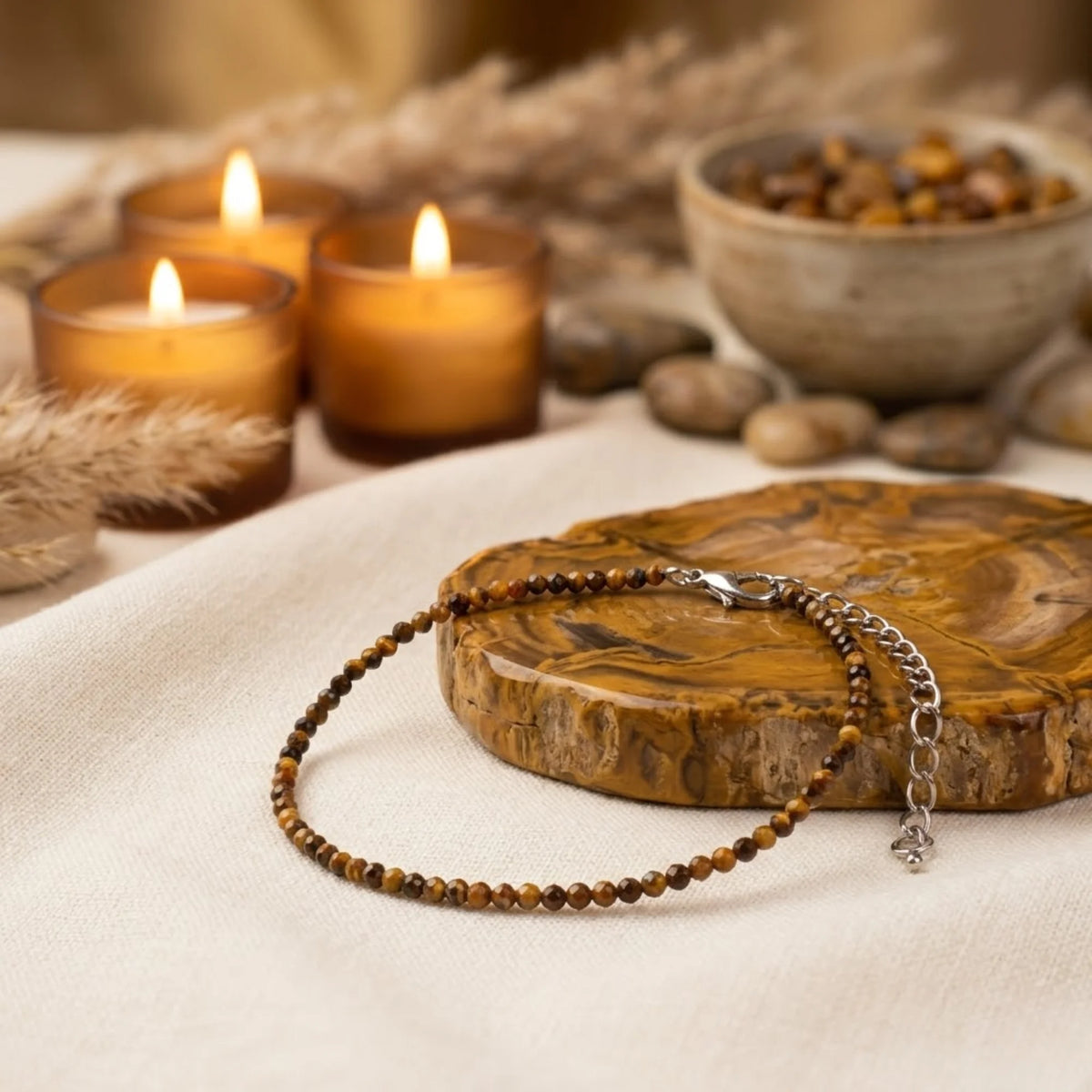 Tiger Eye Anklet