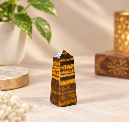 Natural Tiger Eye Tower