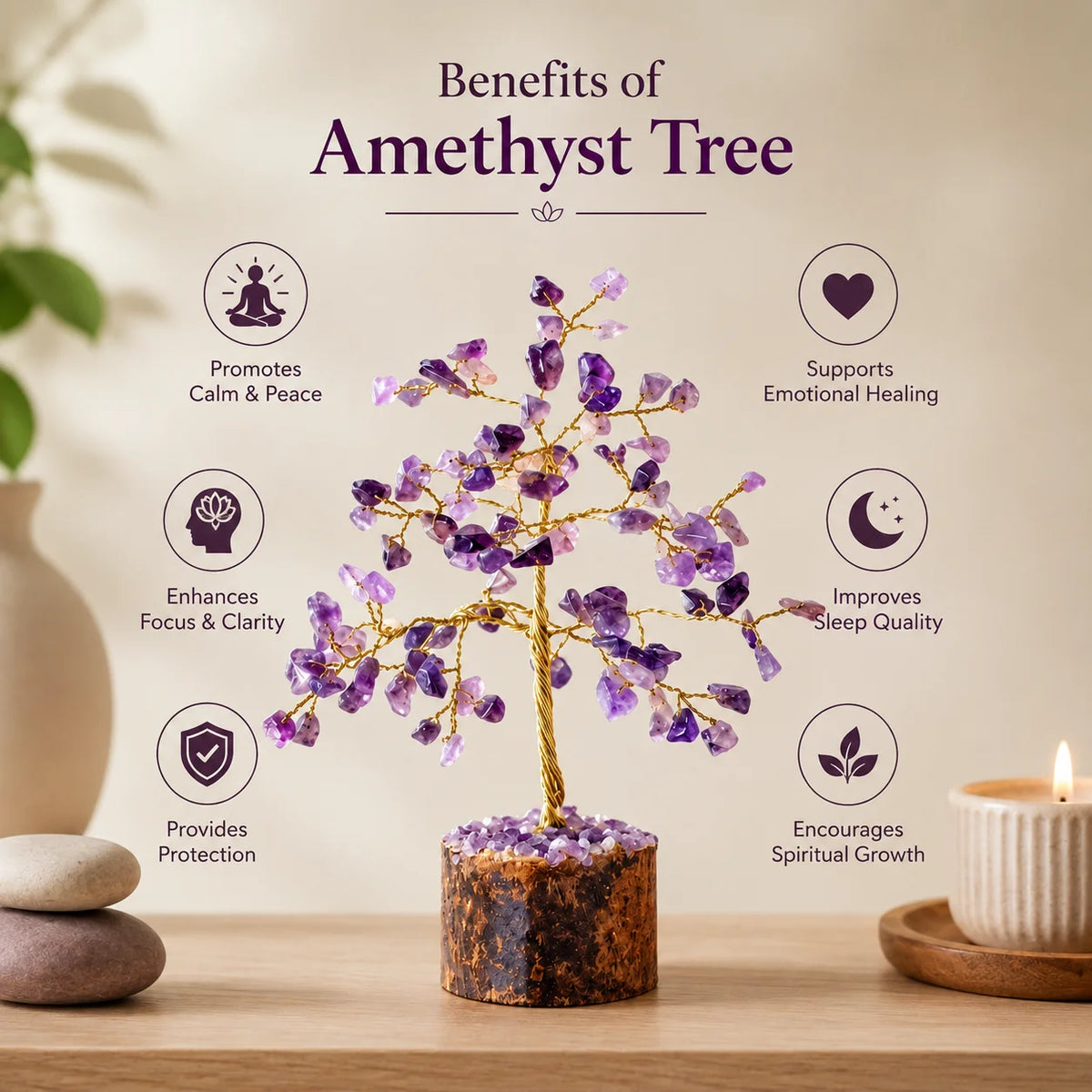 Amethyst Crystal Tree