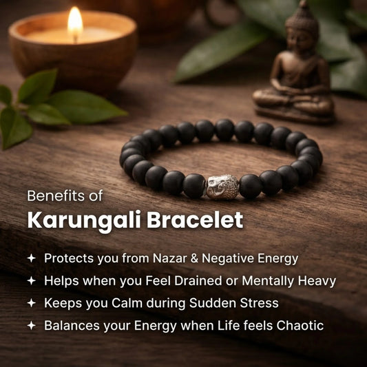 Karungali Bracelet with Buddha Bead – Shield Yourself from Negative Energy