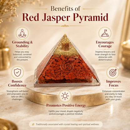 Red Jasper Orgone Pyramid