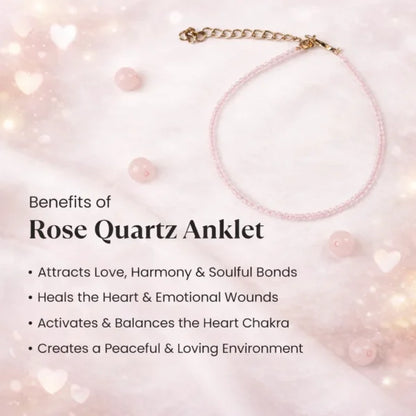 Rose Quartz Anklet