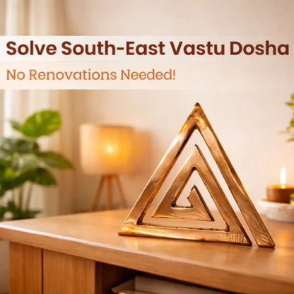 Copper Helix Vastu Helix for South East Direction Vastu Dosh - 4 Inch