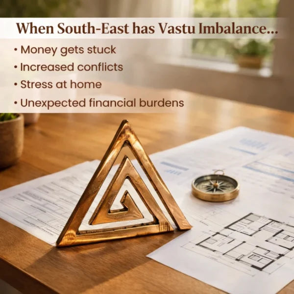 Copper Helix Vastu Helix for South East Direction Vastu Dosh - 4 Inch