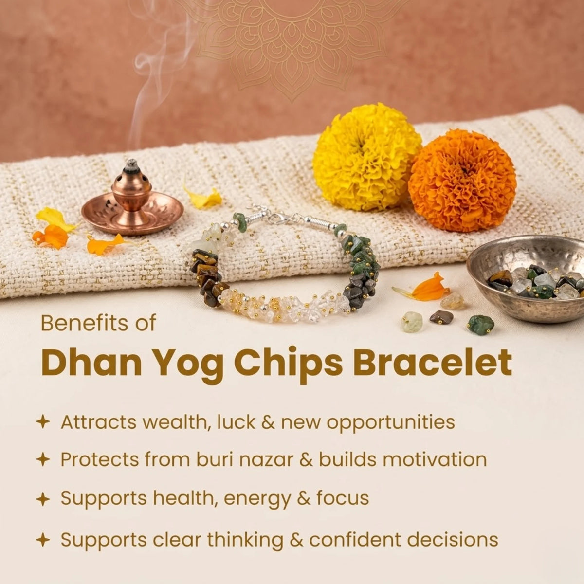Dhanyog Chips Bracelet