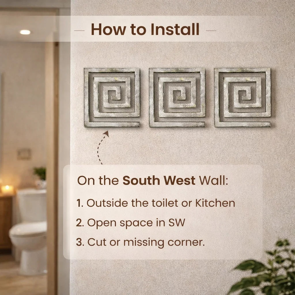 Lead Helix Vastu Remedy for South West Defects | SW Entrance, Toilet, Kitchen Correction