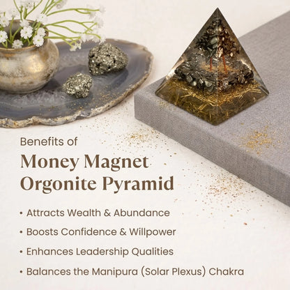 Pyrite Tree Pyramid Energized Crystal Vastu Pyramid