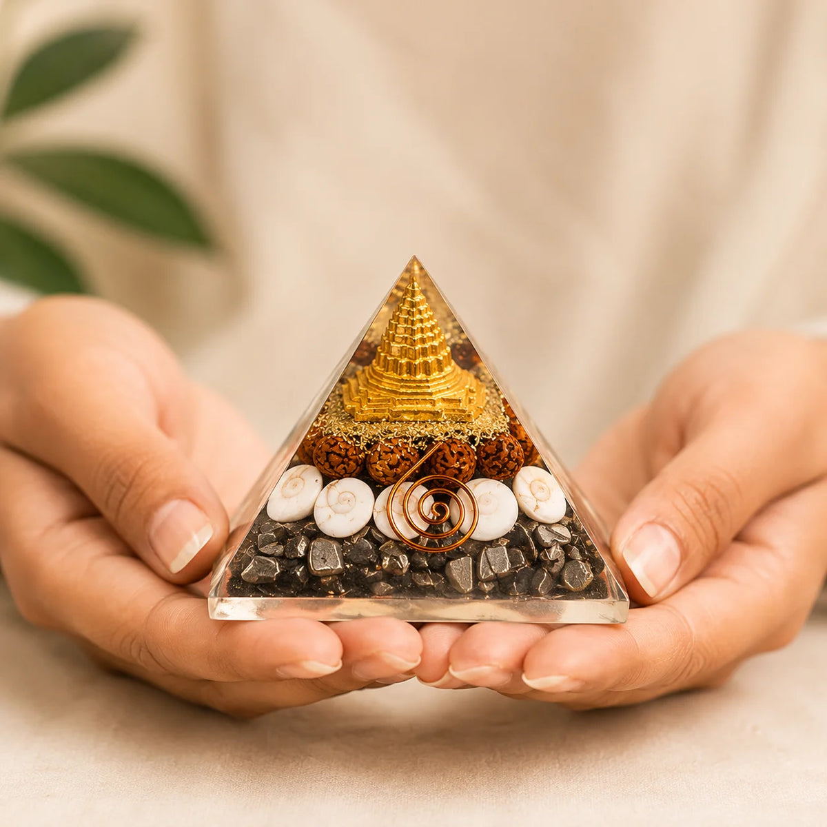 Money Magnet Pyrite Pyramid
