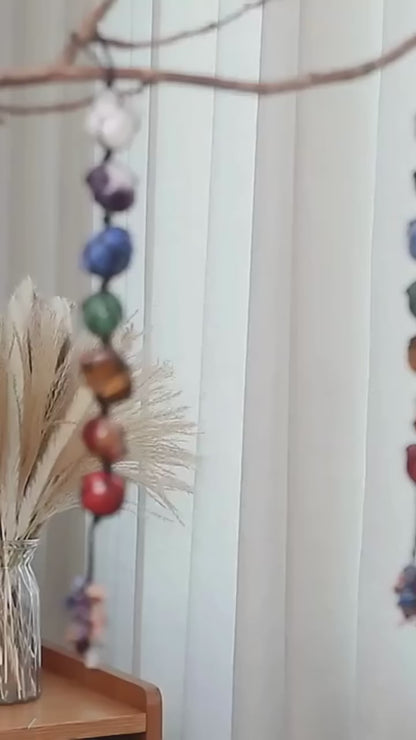 7 Chakra Tumbled Hanging