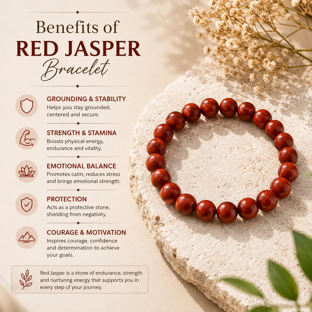 Red Jasper Bracelet